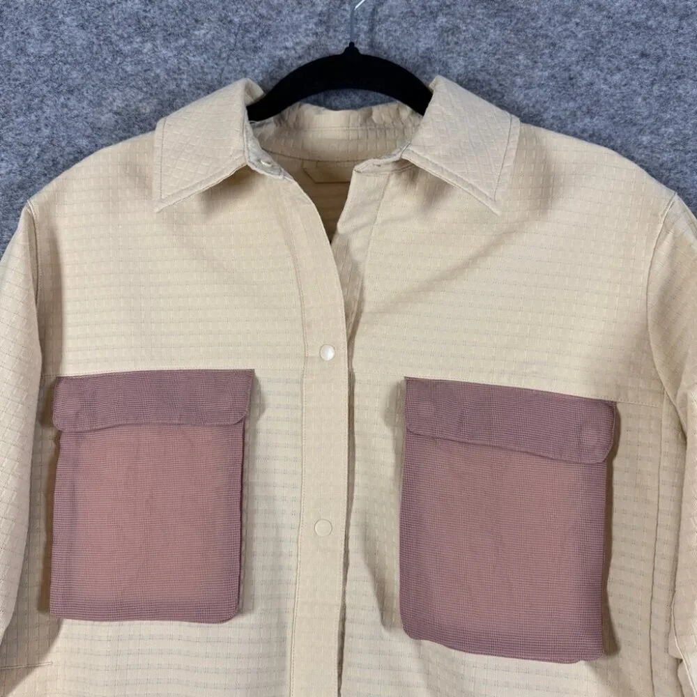 Lululemon Grid Fleece Hiking Pink Clay Jacket Size 4 Gorp Outdoor Casual